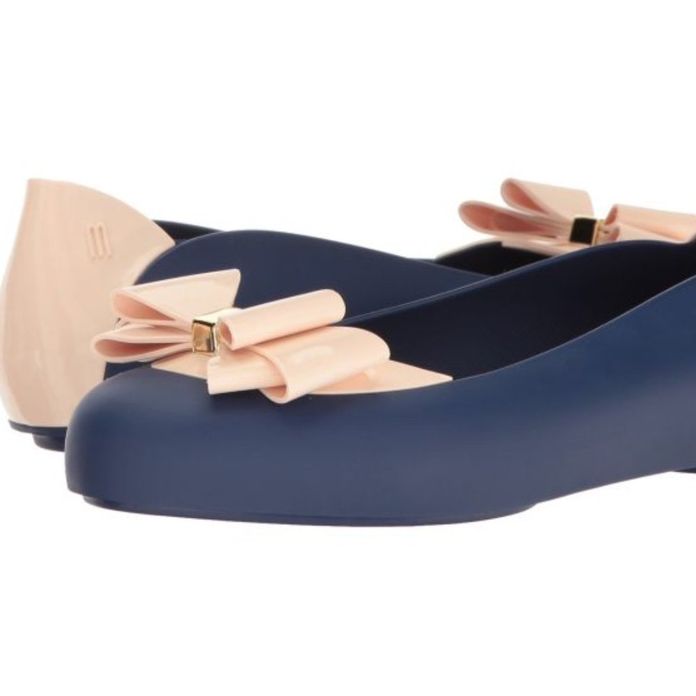 BRAND NEW-Melissa Shoes Pump It II Flats with Blue